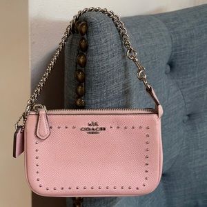 Coach Pink Studded Wristlet